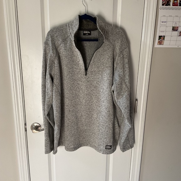 Eddie Bauer Long Sleeve Radiator Fleece 1/4 Zip Pullover - 2XL - Grey - Picture 3 of 5